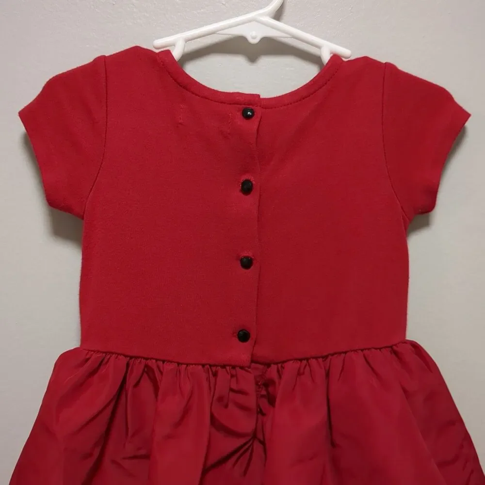 Ralph Lauren Red Dress With Diaper Cover - Baby Girls Size 9 Months